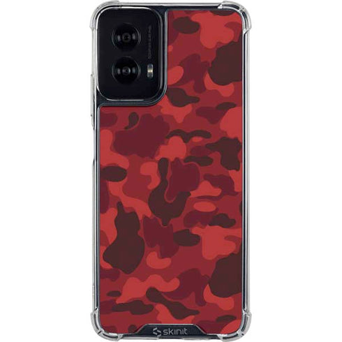 Red Street Camo Moto G Power 5G (2024) Clear Case