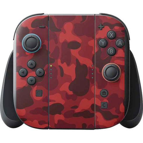 Red Street Camo Nintendo Switch 2 (2025) with Joy-Con Skin