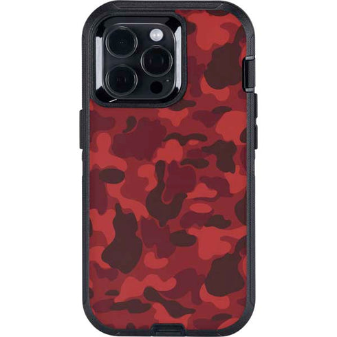 Red Street Camo Otterbox Defender iPhone Skin