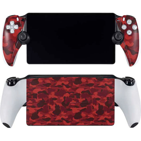 Red Street Camo PlayStation Portal Remote Player Skin