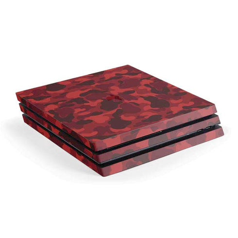 Red Street Camo PlayStation PS4 Skins