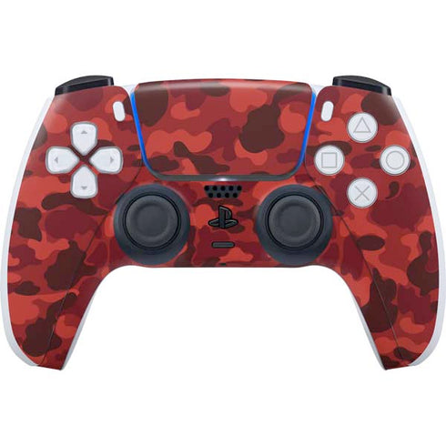 Red Street Camo PlayStation PS5 Skins