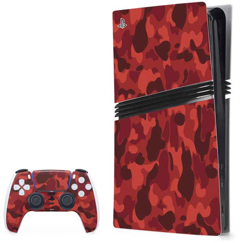 Red Street Camo PS5 Pro Bundle Skin