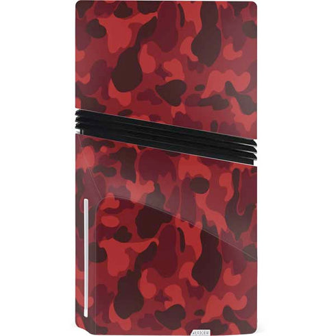 Red Street Camo PS5 Pro Disk Bundle Skin