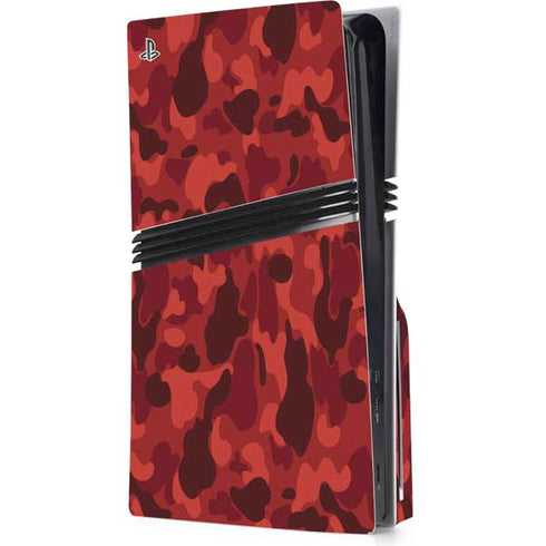 Red Street Camo PlayStation PS5 Skins