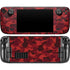 Red Street Camo Steam Deck Handheld Gaming Computer OLED Skin