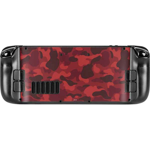Red Street Camo Steam Deck Handheld Gaming Computer OLED Skin