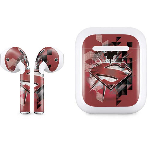 DC Comics Superman Red Pattern Apple AirPods Skin