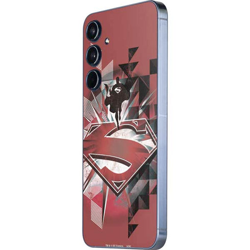 DC Comics Superman Red Pattern Galaxy A36 5G Skin