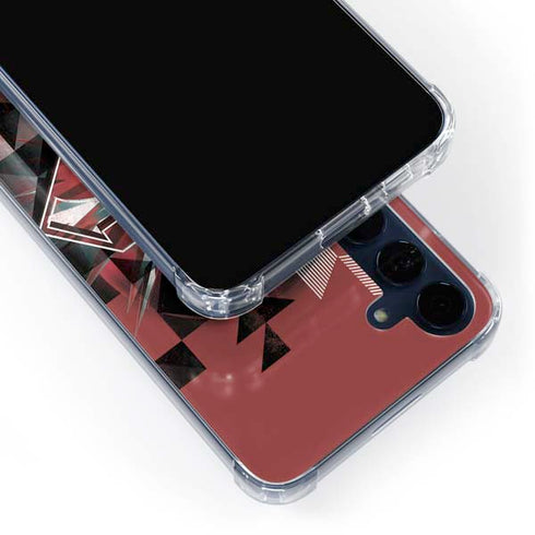 DC Comics Superman Red Pattern Galaxy A55 5G Clear Case