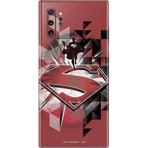 DC Comics Superman Red Pattern Galaxy Note 10 Plus Skin