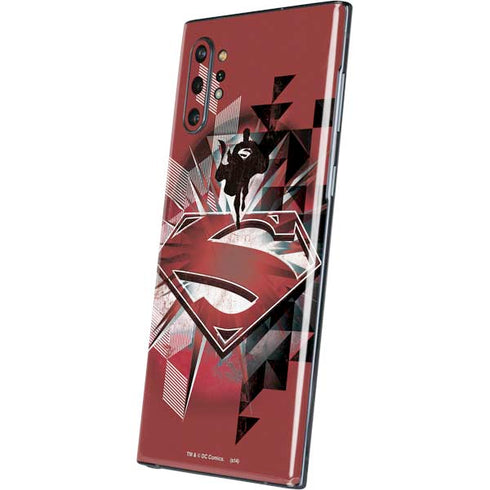 DC Comics Superman Red Pattern Galaxy Note 10 Plus Skin