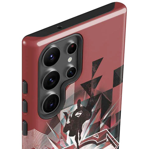 DC Comics Superman Red Pattern Galaxy S23 Ultra Pro Case