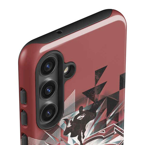 DC Comics Superman Red Pattern Galaxy S25 Impact Case