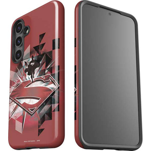 DC Comics Superman Red Pattern Galaxy S25 Impact Case