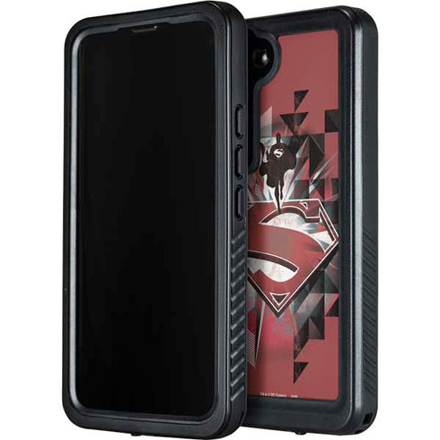 DC Comics Superman Red Pattern Galaxy S24 Plus Waterproof Case