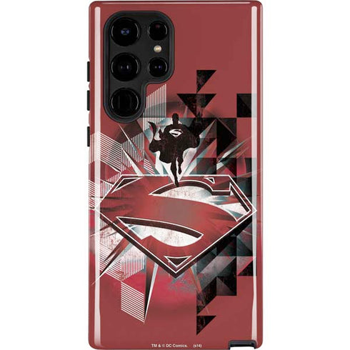 DC Comics Superman Red Pattern Galaxy Cases