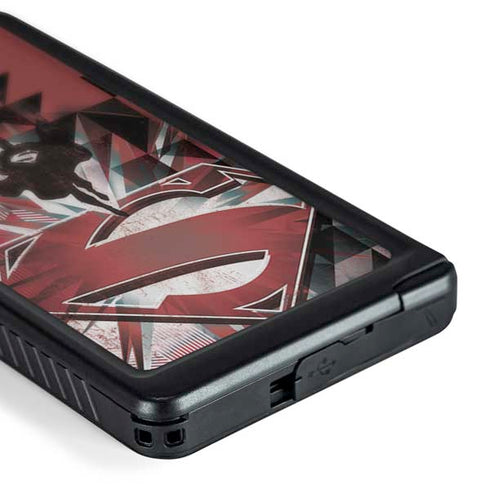 DC Comics Superman Red Pattern Galaxy S24 Ultra Waterproof Case