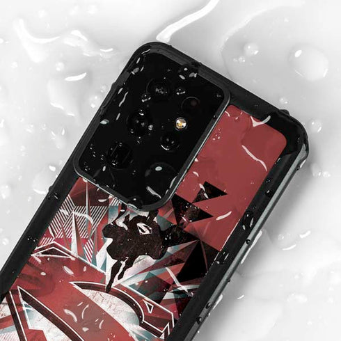 DC Comics Superman Red Pattern Galaxy S24 Ultra Waterproof Case