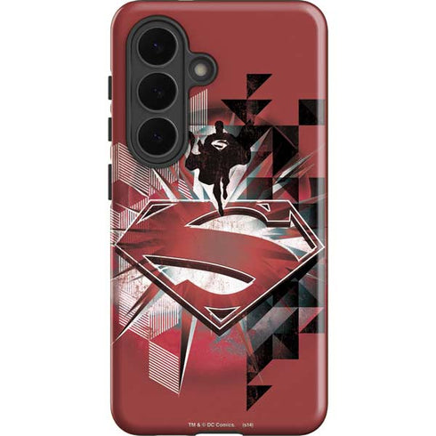 DC Comics Superman Red Pattern Galaxy S26 Impact Case