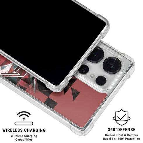 DC Comics Superman Red Pattern Galaxy S26 Ultra Clear Case