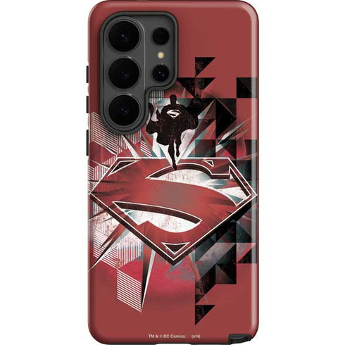 DC Comics Superman Red Pattern Galaxy S26 Ultra Impact Case