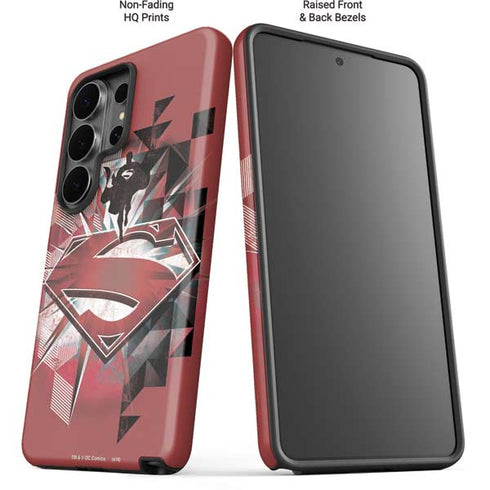 DC Comics Superman Red Pattern Galaxy S26 Ultra Impact Case