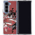 DC Comics Superman Red Pattern Galaxy Z Fold5 5G Clear Case