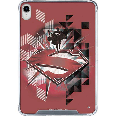 DC Comics Superman Red Pattern iPad 11th Gen (2025) Clear Case
