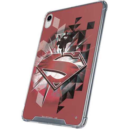 DC Comics Superman Red Pattern iPad 11th Gen (2025) Clear Case
