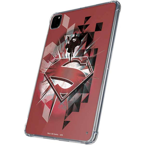 DC Comics Superman Red Pattern iPad Pro 11in (2024) Clear Case