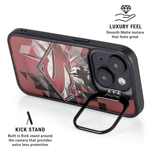 DC Comics Superman Red Pattern iPhone 14 Kickstand Case