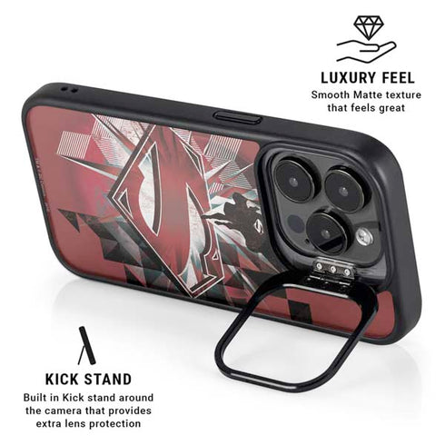 DC Comics Superman Red Pattern iPhone 14 Pro Kickstand Case