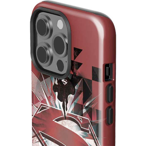 DC Comics Superman Red Pattern iPhone 15 Pro Impact Case