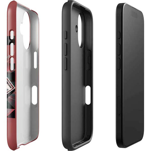 DC Comics Superman Red Pattern iPhone 16 Impact Case
