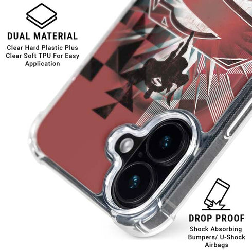 DC Comics Superman Red Pattern iPhone 16 Plus MagSafe Case