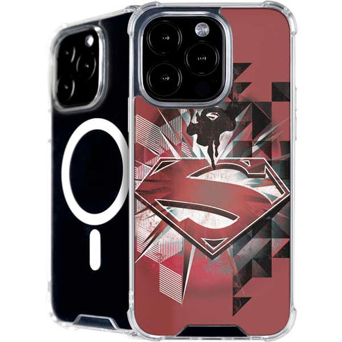 DC Comics Superman Red Pattern iPhone 16 Pro Max MagSafe Case