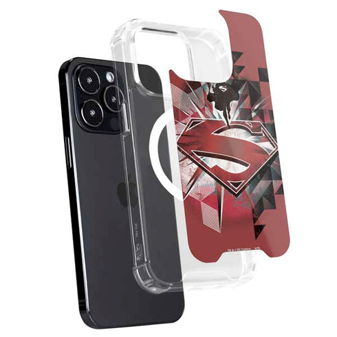 DC Comics Superman Red Pattern iPhone 16 Pro Max MagSafe Case