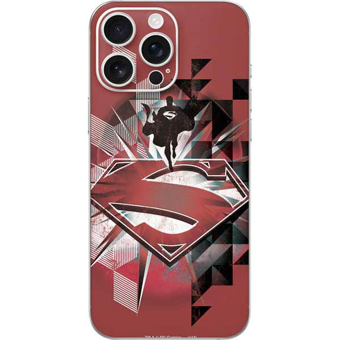 DC Comics Superman Red Pattern iPhone 16 Pro Max Skin
