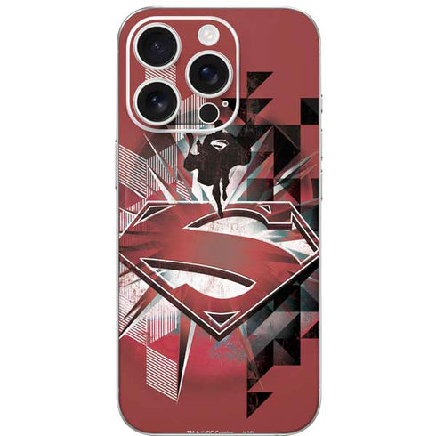 DC Comics Superman Red Pattern iPhone 16 Pro Skin