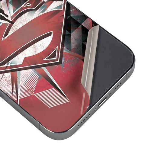 DC Comics Superman Red Pattern iPhone 16 Pro Skin