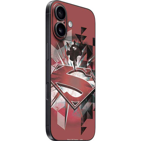 DC Comics Superman Red Pattern iPhone 16 Skin