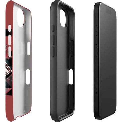 DC Comics Superman Red Pattern iPhone 16e Impact Case