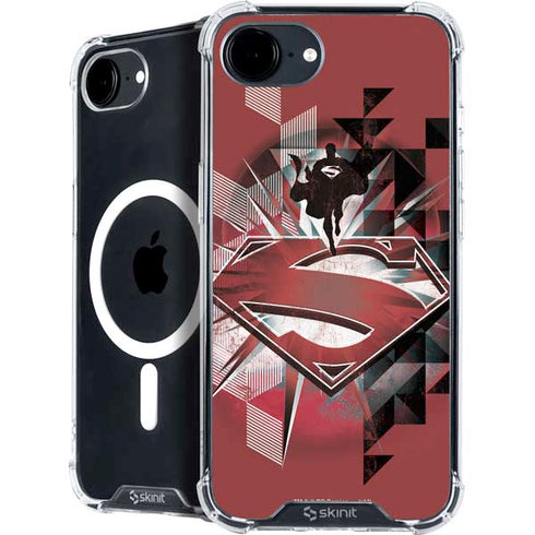 DC Comics Superman Red Pattern iPhone 16e MagSafe Case