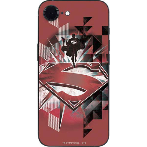 DC Comics Superman Red Pattern iPhone 16e Skin
