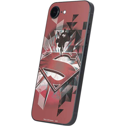 DC Comics Superman Red Pattern iPhone 16e Skin