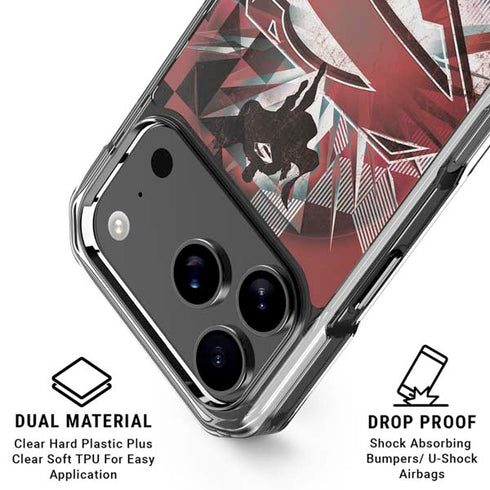 DC Comics Superman Red Pattern iPhone 18 Pro Clear Case