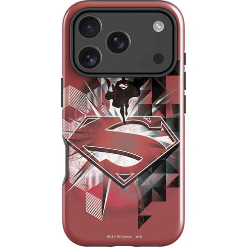 DC Comics Superman Red Pattern iPhone 18 Pro Max Impact Case