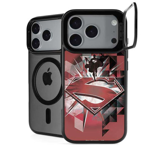 DC Comics Superman Red Pattern iPhone 18 Pro Max Kickstand Case