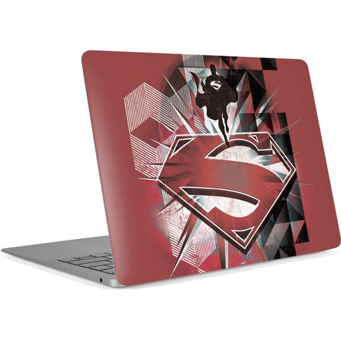 DC Comics Superman Red Pattern Apple MacBook Air Skin